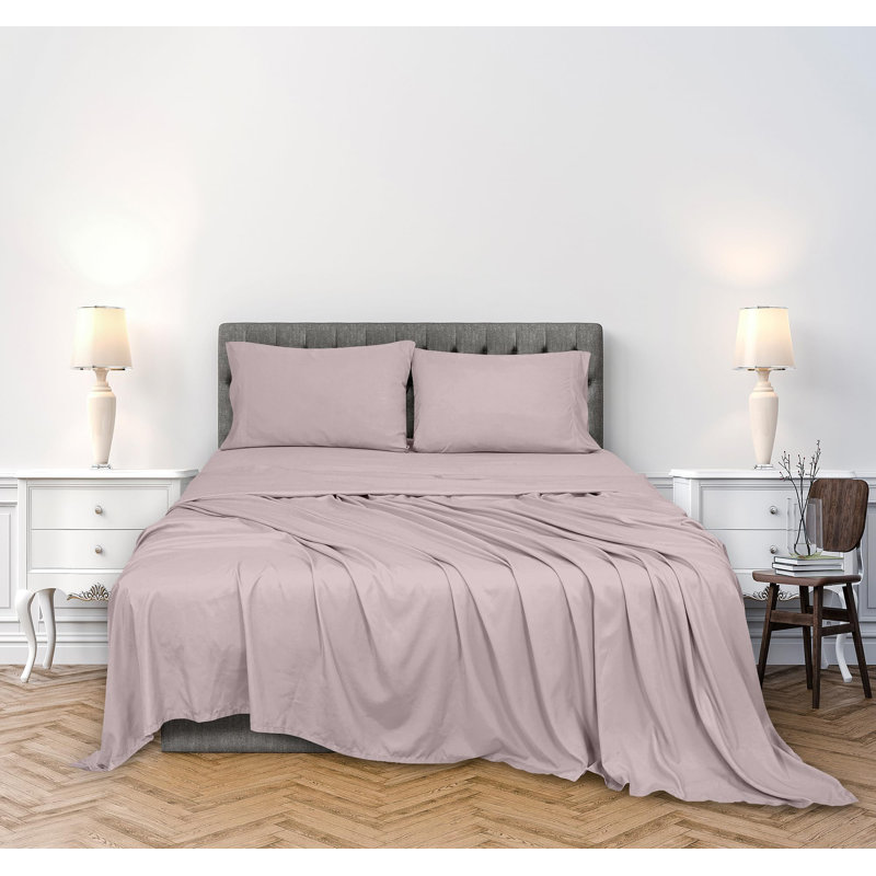 Royale Linens 300 Thread Count 100% Long Staple Combed Cotton Sheet Set - 3 Piece Twin Bed Sheets - 1 Fitted, 1 Flat & Pillow case -Soft Cool & Crisp Sheet Set (Twin, )