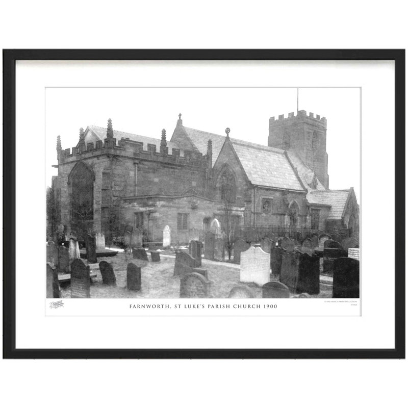 Farnworth, St Luke's Parish Church 1900 by Francis Frith - Single Picture Frame Print, 28cm H x 36cm W x 2.3cm D