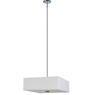 Olivo 3 - Light Steel Dimmable Square / Rectangle Chandelier