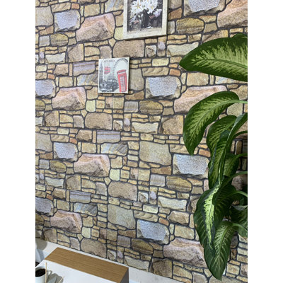 Panneaux muraux 3D 19,7 po x 39,4 po Falkirk Uffcott II (paquet de 5)