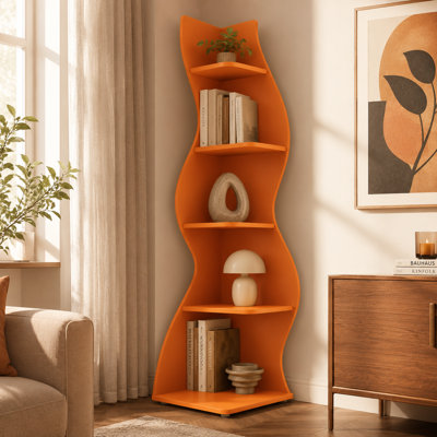 70" Corner Bookcase