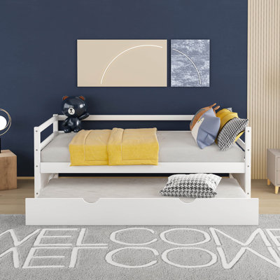Lit plateforme simple avec lit gigogne