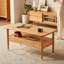 Table basse rectangulaire simple en bois massif-105885317