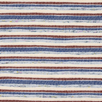 Rag Rug Hand Woven Stripe Fabric