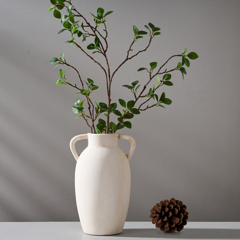 Vase de table en céramique Tutbury, Beige