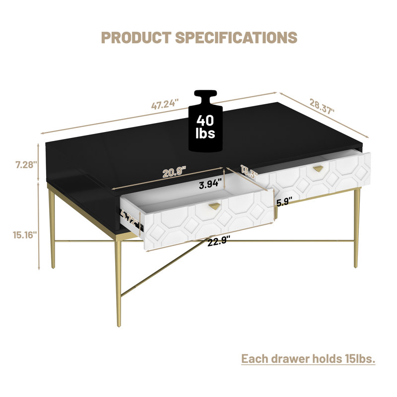 Araneli Coffee Table with Storage
