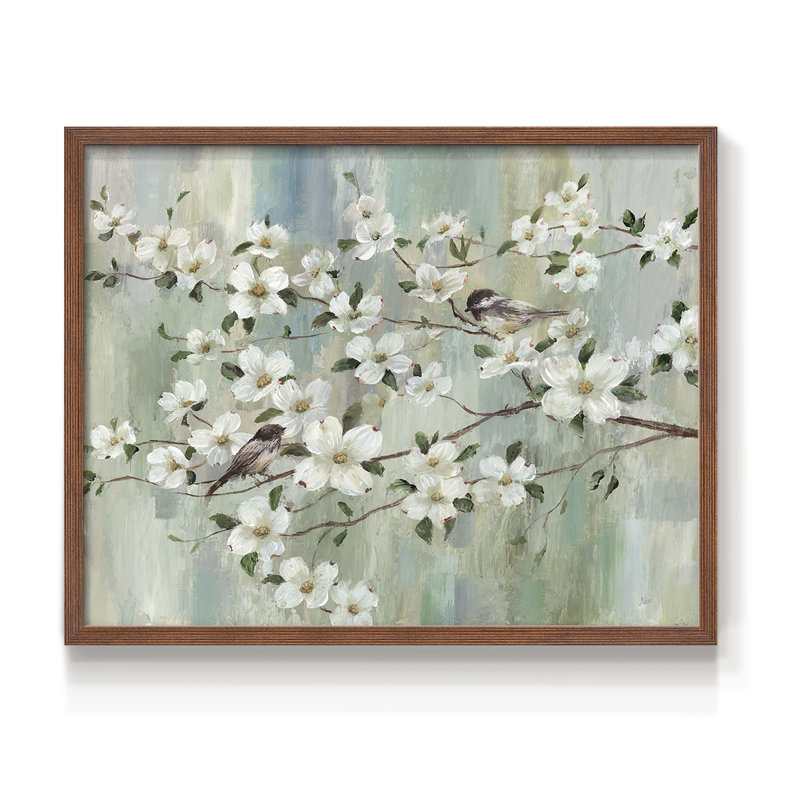 Spring's Song - Reproduction encadrée - Restickable, Noyer, H 22 po x l 28 po