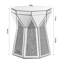Table basse Luxury Home Furniture avec miroir