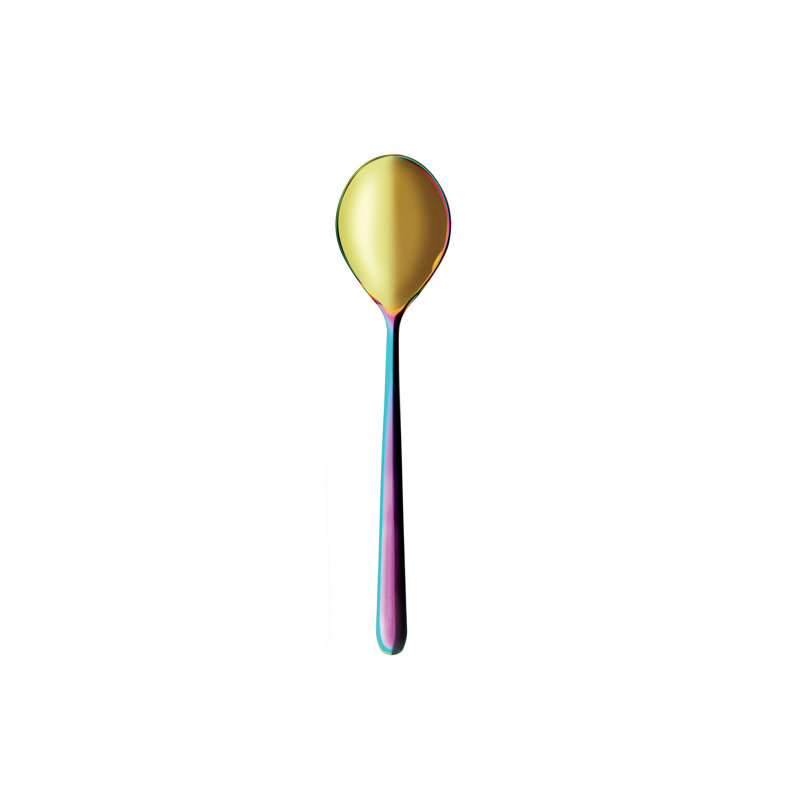 Linea Dessert Spoon, Rainbow