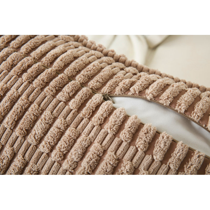  Housse pour repose-pieds Boucle, Taupe, Carré 20 po