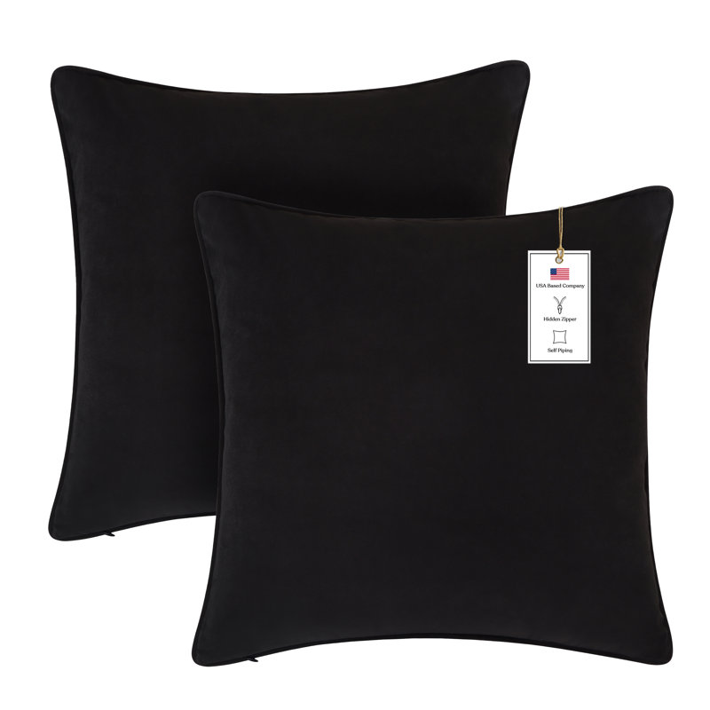 A1 Home Collections LLC Velvet Pillow Cover (Set of 2)