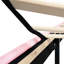 Lit double rembourré rose moderne avec tête de lit en lin - Sans sommier, assemblage rapide, cadre de conception avec ressorts à boutons requis, support à lattes de bois, facile à assembler, poids de 500 lb-34009294-34009267