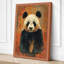 Panda Portrait Modern - Wrapped Canvas-1385333219-1385333225