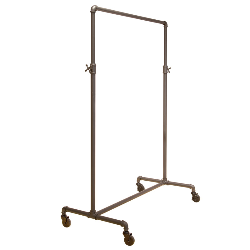 Portant à vêtements 42,5 po, gris