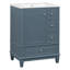 Petit meuble-lavabo moderne en bois massif avec lavabo Elegant Storage Solutions