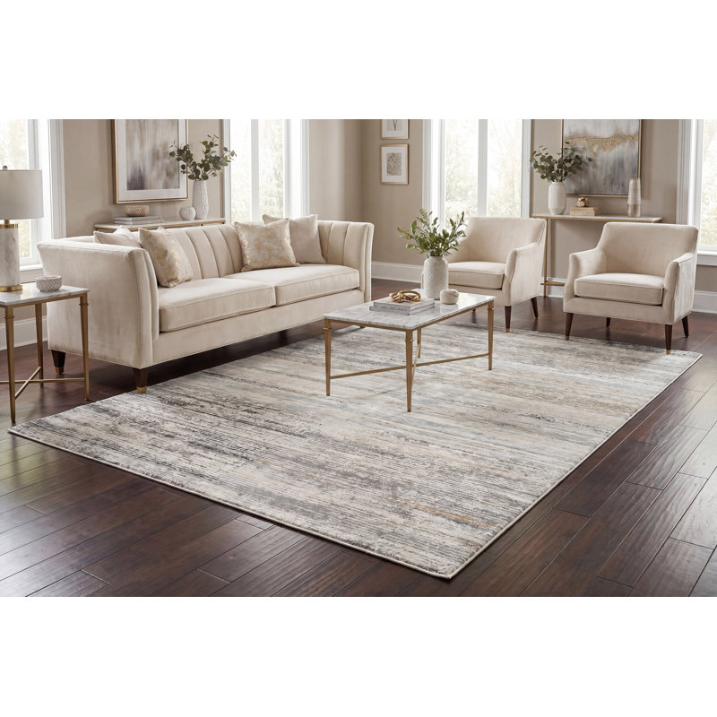 ANNALISE 6.7X9.6 7611-989 GREY/BEIGE/CHARCOAL, Rectangle 6'7" x 9'6"
