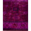 Overdyed Hand-Knotted Wool Modern-Contemporary Purple Area Rug 9' 3" x 12' 0"