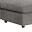 Canapé modulaire réversible en velours côtelé gris Tavia avec 6 coussins