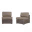 Fully Assembled Outdoor 4-Piece Hdpe Wicker Seating Group With Cushions