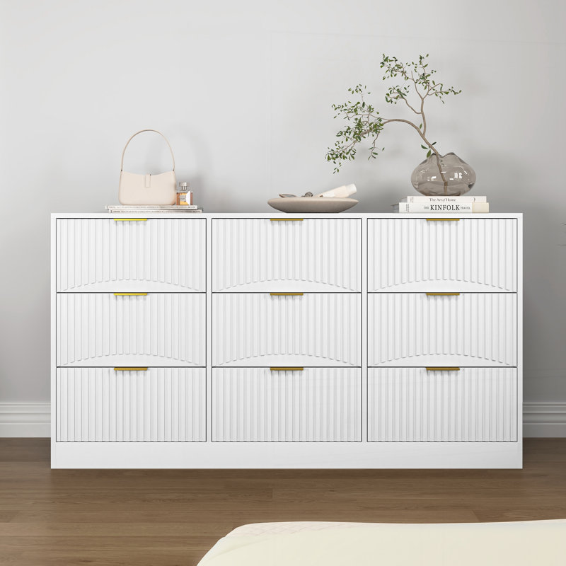 Longues commodes pour le salon, couloir, Blanc