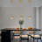 1-Light Single LED Crystal Sphere Adjustable Direction Pendant Light Titanium Gold Finish for Bedroom