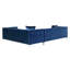 Canapé modulaire en velours Giovanni-26908040-26908046