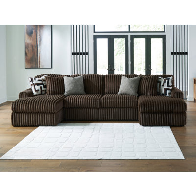 Midnight-Madness 3-Piece Sectional with Chaise
