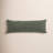 Stonewashed Cotton Canvas Solid Color Classic Chic Modern Rustic 14x42 Long Lumbar Pillow-101228960