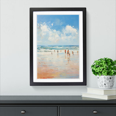 Beach Impressionism No.4 - Framed Print