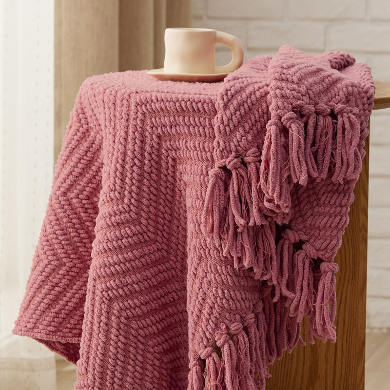 Couverture tissée Cozy Winter Collection, Jeté, Terracotta