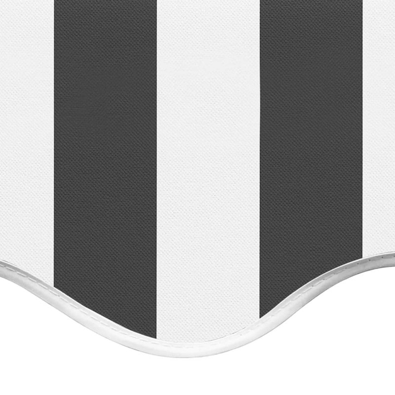 Awning Top Sunshade Canvas , 400cm W x 300cm D, Anthracite/White