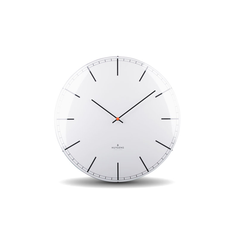 Horloge murale blanche Dome45 (17,7 po), Grand