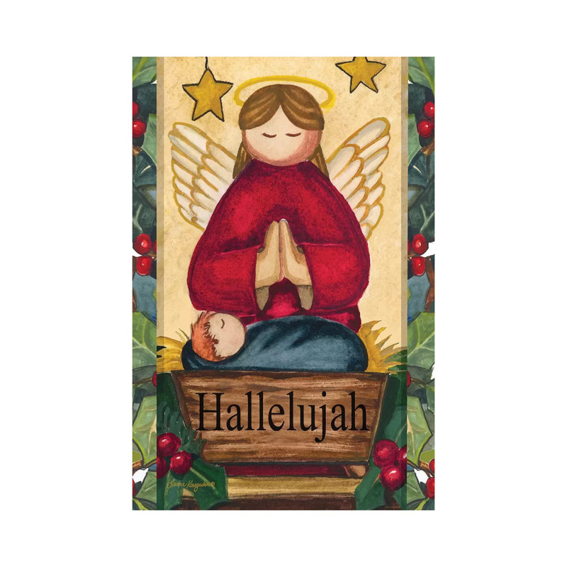 Hallelujah by Laurie Korsgaden - Wrapped Canvas Painting, 30.48 cm H x 45.72 cm W