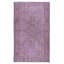 Tapis turc noué à la main de couleur mauve à la main 5,6 x 9,6 pi