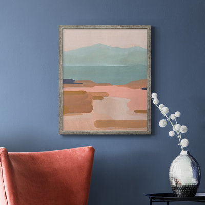 Desert Sunrise I, toile encadrée de qualité supérieure - prête à être accrochée