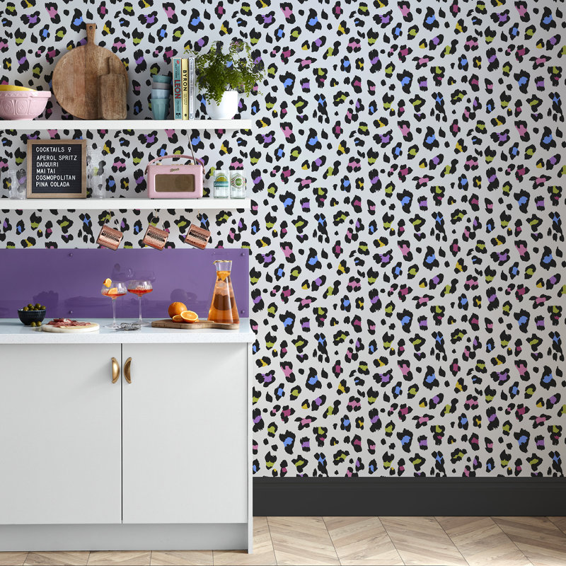 Animal Print Wallpaper Double Roll, Tutti Fruiti