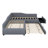Upholstered Double Daybed With Trundle And Drawer-1289605675