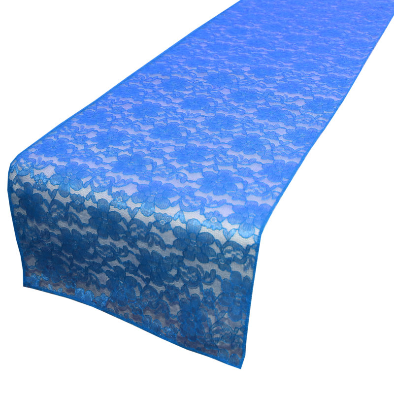 Chemin de table Bagdonas, Bleu royal, L 12 po x L 144 po