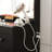 43" W 7-Drawer Makeup Vanity Set with LED Lighted Mirror and Power Outlet -1657334805