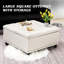 Grand repose-pieds carré avec rangement 35,5 po Cymon-1874941058