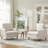 Clancy Armchair With Solid Wood Legs-111700367