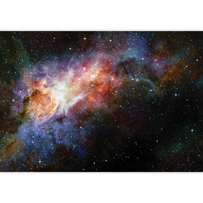 Planet In Outer Space Galaxy Border