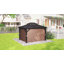Abri de jardin à toit rigide 10 'x 12' avec double toit en polycarbonate