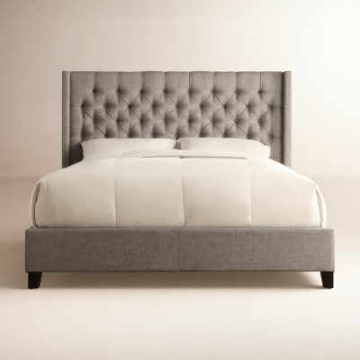 Kaster Upholstered Wingback Bed
