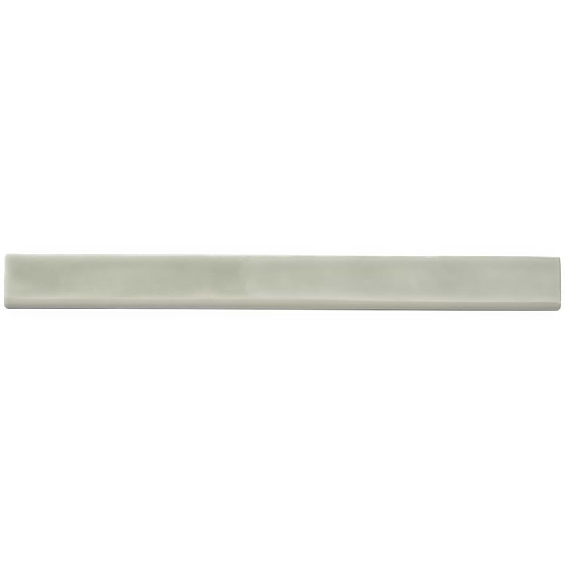 Carolina 2x20 Polished Ceramic Bullnose, Moss