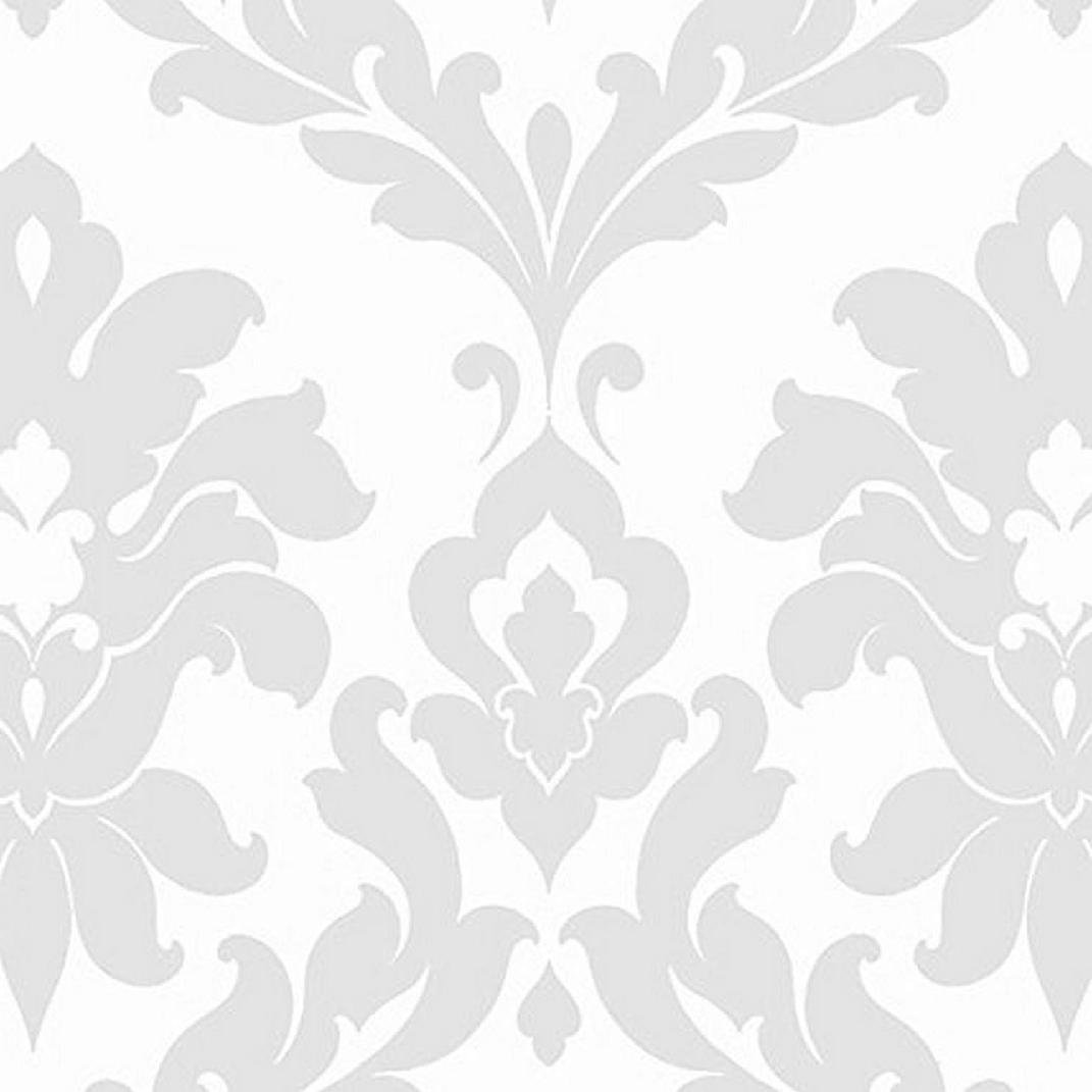 Damask 32.7' L x 20.5" W Wallpaper Roll Canora Grey 