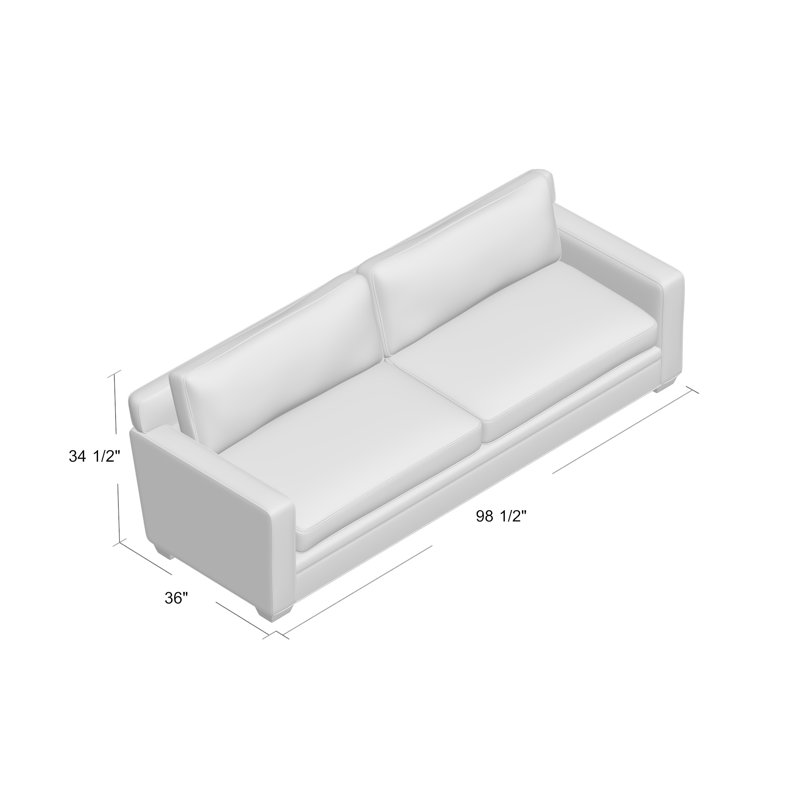 Leather Sofa, Sundance Tan (2700), Pewter