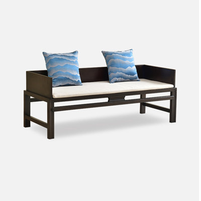 62.99in Dark Brown Rectangular Solid Ash Wood Bedroom Bench