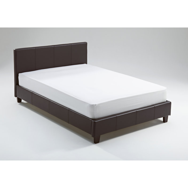 Upholstered Bed, Double (4'6), Brown