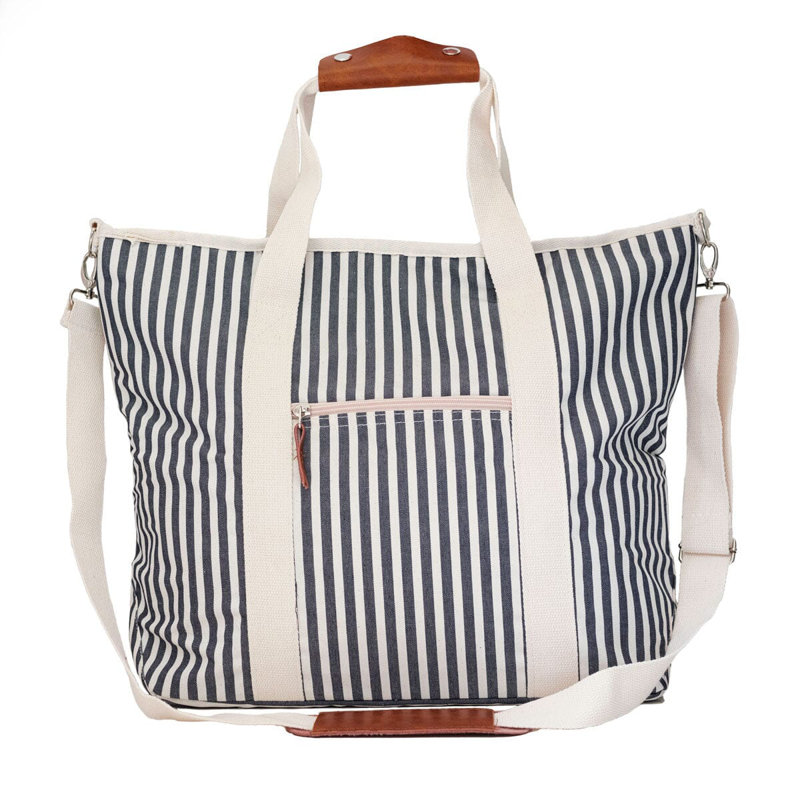 Sac fourre-tout Cooler, Bleu marine/blanc